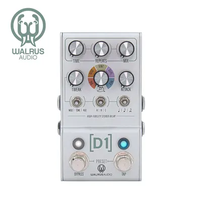 Walrus Audio 이펙터 Mako Series D1 V2 하이-파이 스테레오 딜레이