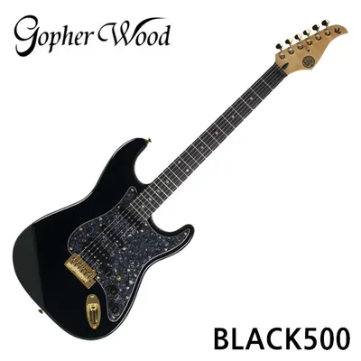 Gopher Wood 고퍼우드 일렉기타 S-classic V BLACK500
