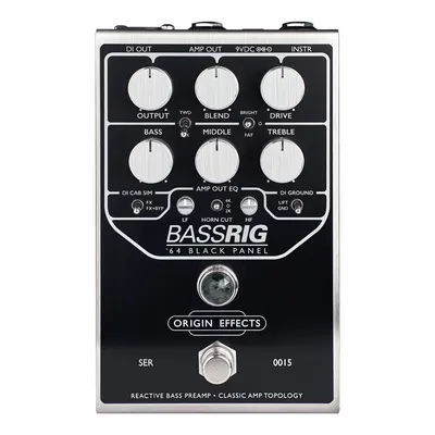 OriginEffects 이펙터 BASSRIG 64  PANEL - 베이스 프리 디아이