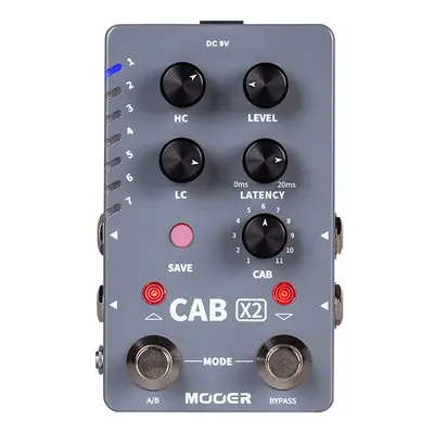 MOOER AUDIO 스테레오 캐비넷 시뮬레이션 페달 CAB X2