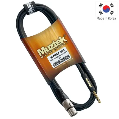 Muztek 케이블 TRS to XLR(F) Balanced Cable 3m MTRSF-300