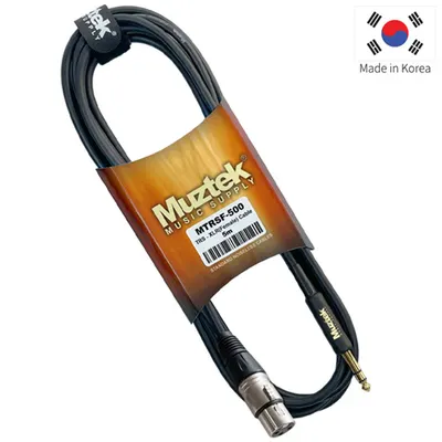 Muztek 케이블 TRS to XLR(F) Balanced Cable 5m MTRSF-500