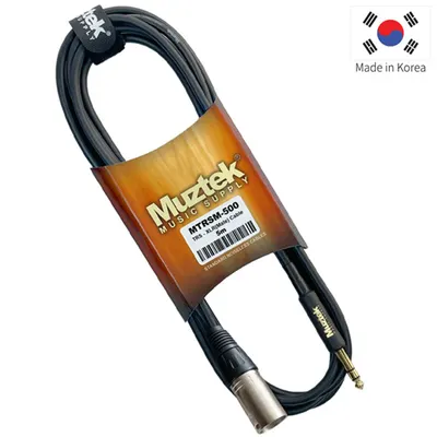 Muztek 케이블 TRS to XLR(M) Balanced Cable 5m MTRSM-500