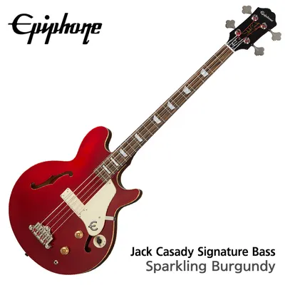 Epiphone 베이스기타 Jack Casady Bass Sparkling Burgundy (EBJCSBUNH1)