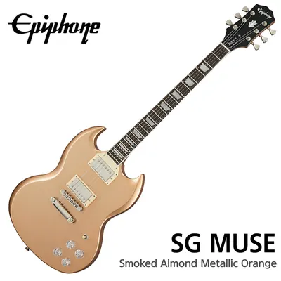 에피폰 Epiphone 일렉기타 SG Muse Smoked Almond Metallic Orange (ENMSSAMNH1)