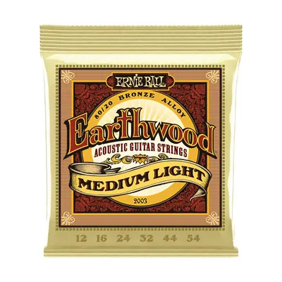 Ernie Ball 통기타줄 Earthwood 80/20 Bronze Medium Light (012-054) [P02003]