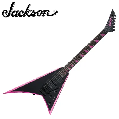 Jackson 일렉기타 X Series Rhoads RRX24 - Black with Neon Pink Bevels