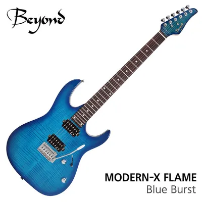 Beyond 비욘드 일렉기타 MODERN-X FLAME Flame Maple Top Blue Burst (MXF-SST-BLB)