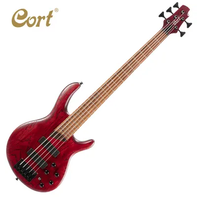 콜트 Cort 베이스 기타 B5 Element Open Pore Burgundy Red