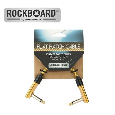 RockBoard 패치케이블 Vintage Tweed Series Flat Patch Cable - 10cm (RBO CAB PC F 10 VT)
