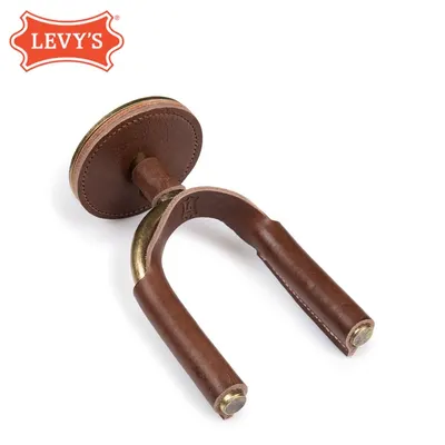 Levys Guitar Hanger 레비스 기타행거 FGHNGR-BRBR 브라스스틸-브라운레더