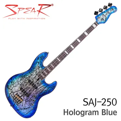 Spear 스피어 일렉베이스 SAJ-250 Hologram Blue