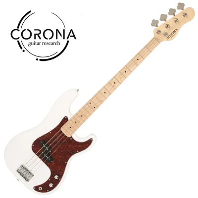 Corona 코로나 베이스기타 Traditional Standard P-Bass Olympic White (Maple)