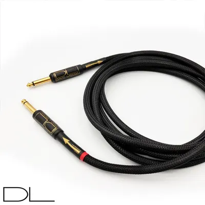 David Laboga 악기케이블 Perfection Gold - Black 10ft S-S 3M
