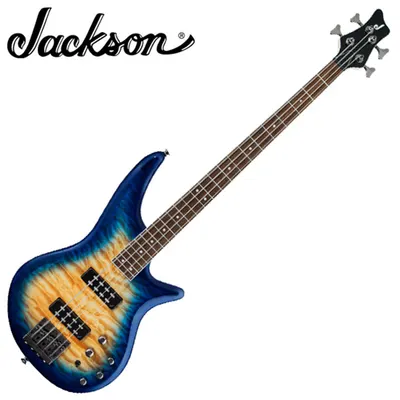 Jackson 베이스기타 JS Series Spectra Bass JS3Q (Active/Passive) Amber Blue Burst 스펙트라 베이스 4현 기타