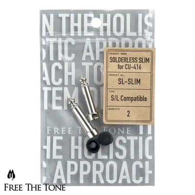 Free The Tone 슬림 플러그 2개 키트 SL-SLIM-2P (CU-416 케이블 용 Solderless)