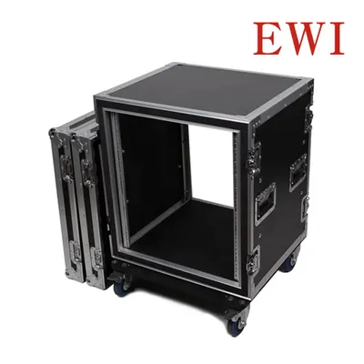EWI BA-12U 충격 방지형 2중 랙 케이스 전후면 도어 12U