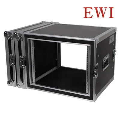 EWI BA-8UE 충격 방지형 2중 랙 케이스 전후면 도어 8U