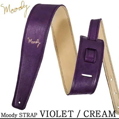 Moody 스트랩 Leather/Leather 2.5인치 [Standard Size] Violet/Cream