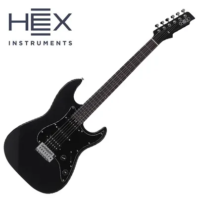 HEX 헥스 입문용 일렉기타 E100 S/BK (Satin Finish Black)