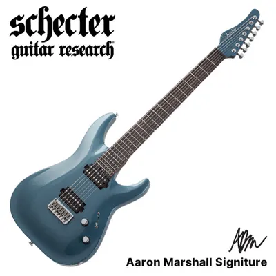 Schecter 일렉기타 AARON MARSHALL 7 COBALT SLATE