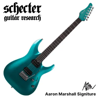 Schecter 일렉기타 AARON MARSHALL 6 ARCTIC JADE