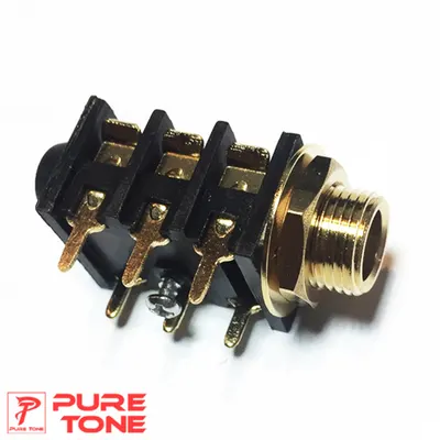 PureTone PCB 마운트 잭 PTT6G Gold PCB-Mount Jacks Unswitched (Mono/Stereo) 신호차단 없음