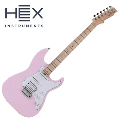 HEX 헥스 일렉기타 E100 Plus S/PPK (Pastel Pink)