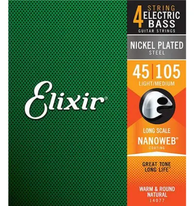엘릭서기타줄 Elixir 베이스기타줄 Nanoweb 4현 Medium 045~105 (14077)