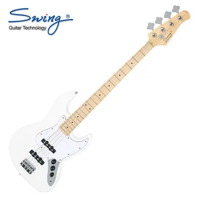 Swing 일렉베이스 Jazz King White (M)