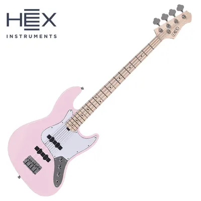 HEX 헥스 베이스기타 B100M S/PPK (Pastel Pink)