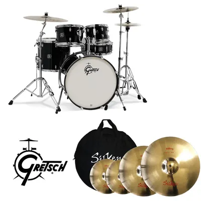 Gretsch 그레치 Energy 157 드럼세트+심벌 패키지 Black (Silken Sebring)