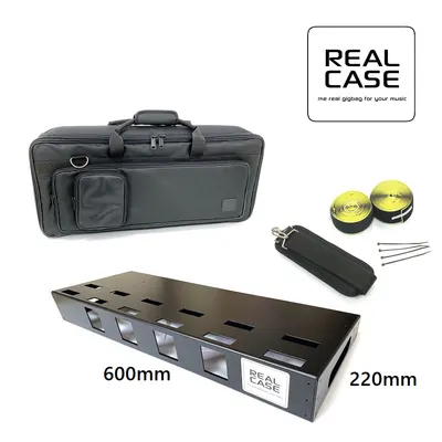 Real Case 이펙터케이스 PBL SLIM with Light Bag (Real Case 슬림 사이즈 페달보드 + Light 스텐다드 가방 + 벨크로세트)