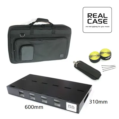 Real Case 이펙터케이스 PBL STANDARD with Light Bag (Real Case 라지 사이즈 페달보드 + Light 스텐다드 가방 + 벨크로세트)