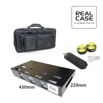 Real Case 이펙터케이스 PBS SLIM with Light Bag (Real Case 초소형 사이즈 페달보드 + Light 스텐다드 가방 + 벨크로세트)
