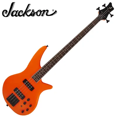 Jackson 베이스기타 X Series SPECTRA SBX IV (Active/Passive) - Neon Orange 스펙트라 베이스 4현 기타