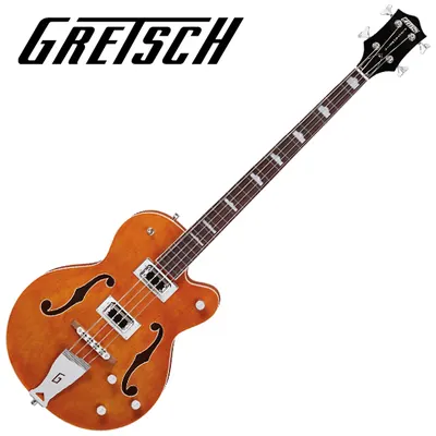 Gretsch 그레치 일렉베이스 G5440LSB Orange 그레치 싱글컷 할로우 바디 롱스케일 베이스 기타 (케이스 포함)