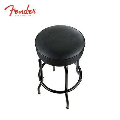 Fender 펜더원형의자 Embossed Black Logo Barstool Black (919-2022-001)