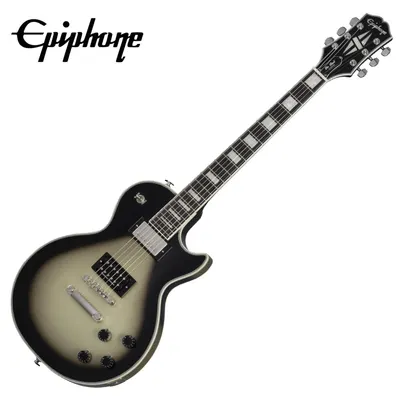 Epiphone 일렉기타 Adam Jones Les Paul Custom Study For Self Portrait with Rose Skirt & Mouse Antique Silverburst (EILPCAJV2ASBNH3)
