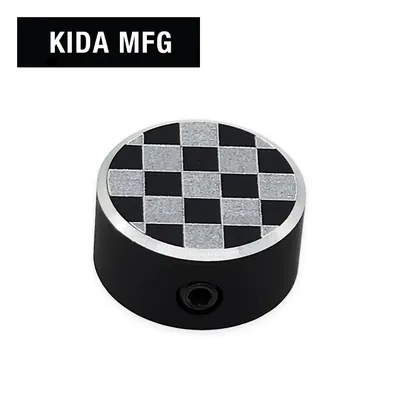 KIDA MFG 풋스위치 토퍼 Footswitch Topper with 1/4 inch Jack Cover (Black)