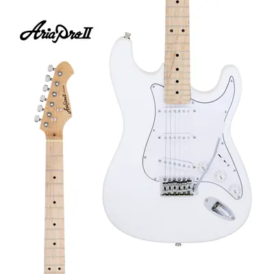 Aria Pro II 일렉기타 STG-003M White