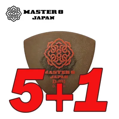 다섯개 사면 하나 더! MASTER 8 JAPAN 피크 D-801 Hard Grip Triangle 0.8mm