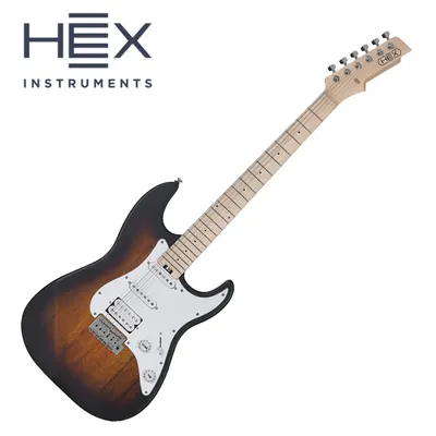 HEX 헥스 일렉기타 E100 PLUS S/SB (Sun Burst)