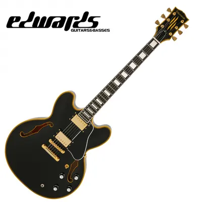 EDWARDS 일렉기타 Traditional E-SA-180 LTC / 에드워즈 라커피니쉬 세미할로 (Black)