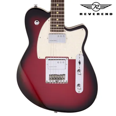 Reverend 일렉기타 Cross Cut Metallic Red Burst