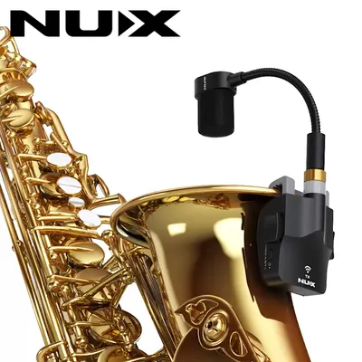 NUX 충전식 색소폰 무선 마이크 B-6 WIRELESS SYSTEM FOR SAXPHONE