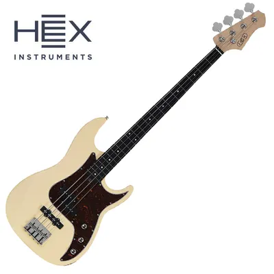 HEX 헥스 베이스기타 RB100R (Vintage Cream)