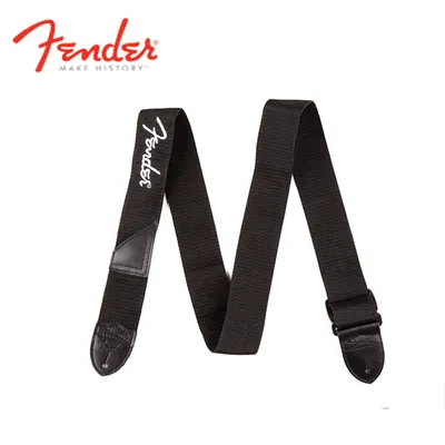 Fender 스트랩 2 Black Poly Strap Fender White Fender (099-0662-080)