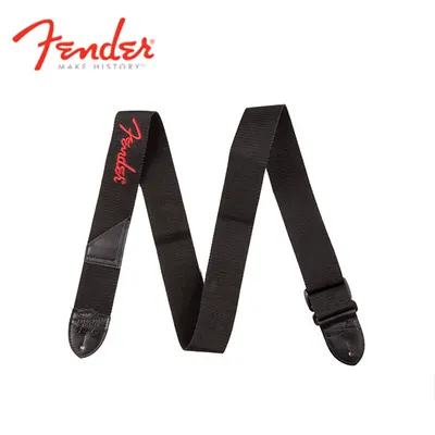 Fender 스트랩 2 Black Poly Strap Red Fender (099-0662-015)