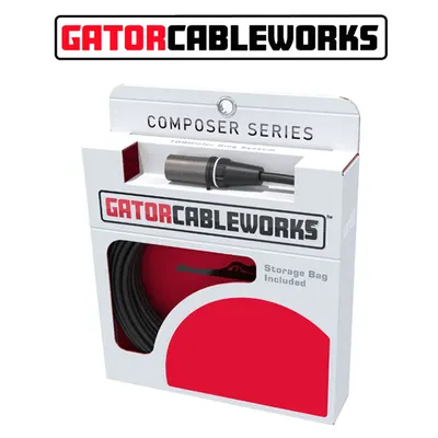 Gator Cableworks - Composer XLR(M) to TRS Cable / 오디오 케이블 45cm (GCWC-XLR-18INMTRS)